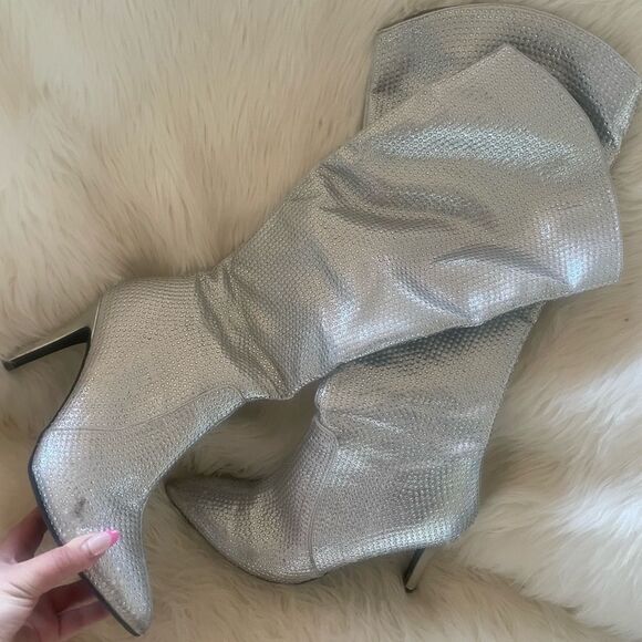 Silver rhinestone cowgirl boots - Picture 3 of 12